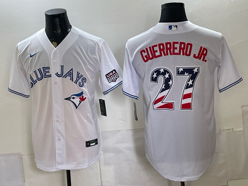 Men 2026 Toronto Blue Jays #27 Guerrero Jr  white Game Nike MLB Jersey 0716001